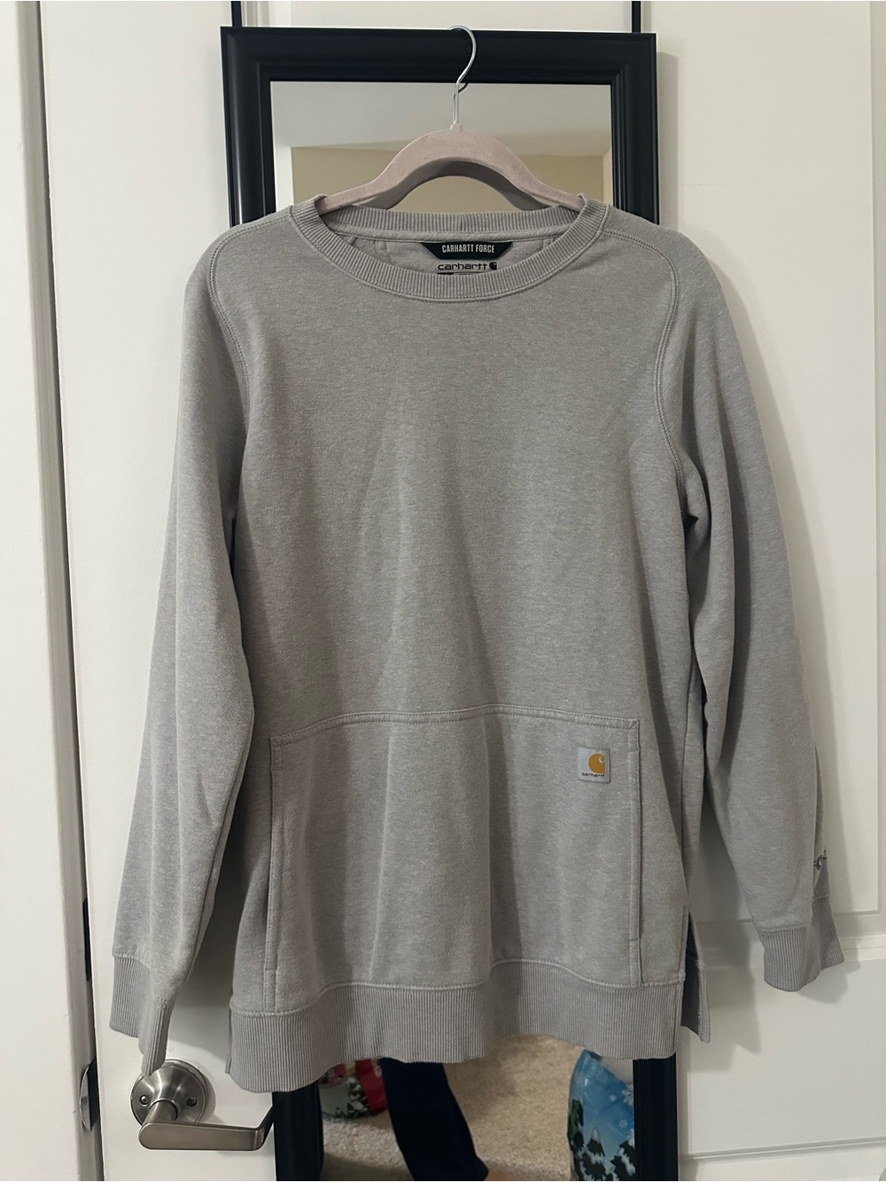 Carhartt Crewneck Sweatshirt in Light Gray